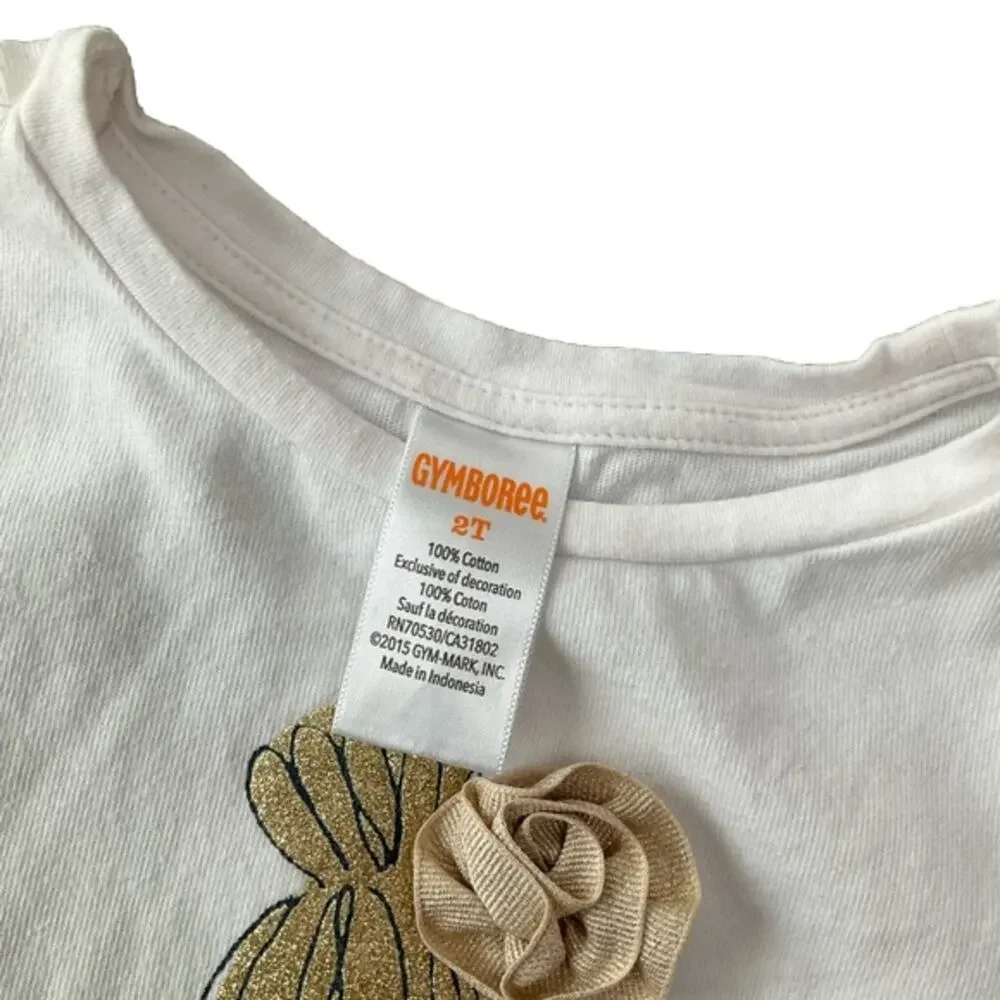 Gymboree Girl's Island Time Skirt Tutu 3 piece Set Size 2T EUC